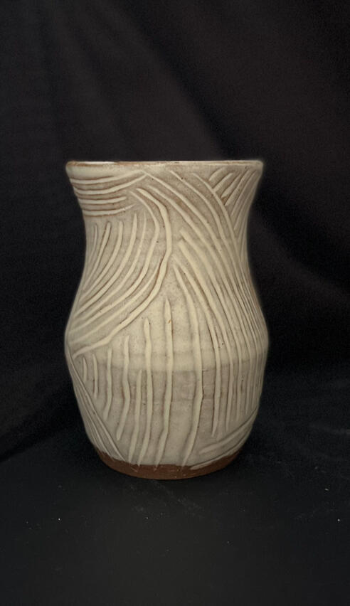 hand carved small vase