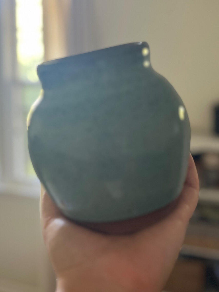 hand thrown small vase